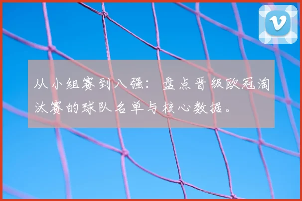 从小组赛到八强：盘点晋级欧冠淘汰赛的球队名单与核心数据。